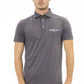 Gray Cotton Men Polo - SEHABRANDS