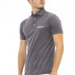 Gray Cotton Men Polo - SEHABRANDS