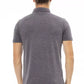 Gray Cotton Men Polo - SEHABRANDS