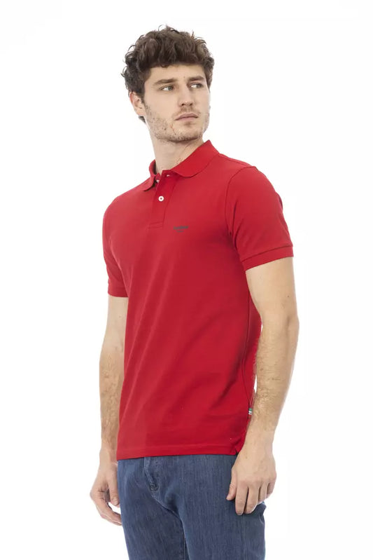 Red Cotton Men Polo - SEHABRANDS