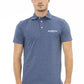 Blue Cotton Men Polo - SEHABRANDS