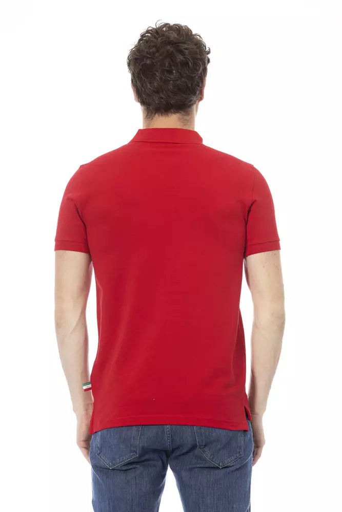 Red Cotton Men Polo - SEHABRANDS