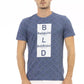 Blue Cotton Men T-Shirt - SEHABRANDS