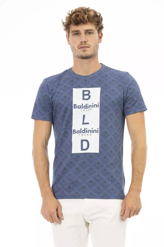 Blue Cotton Men T-Shirt - SEHABRANDS