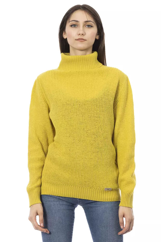 Yellow Wool Women Sweater - SEHABRANDS