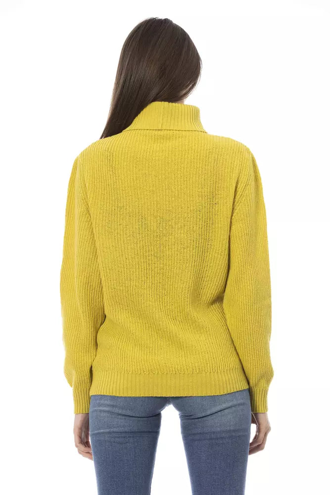 Yellow Wool Women Sweater - SEHABRANDS