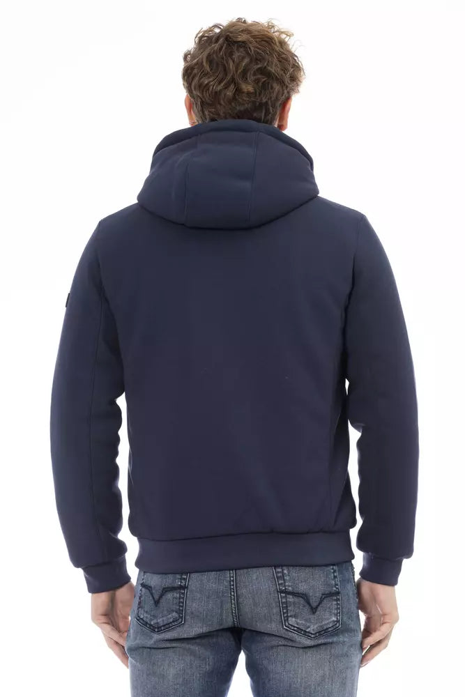 Blue Polyester Men Jacket - SEHABRANDS