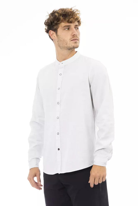 White Linen Men Shirt - SEHABRANDS