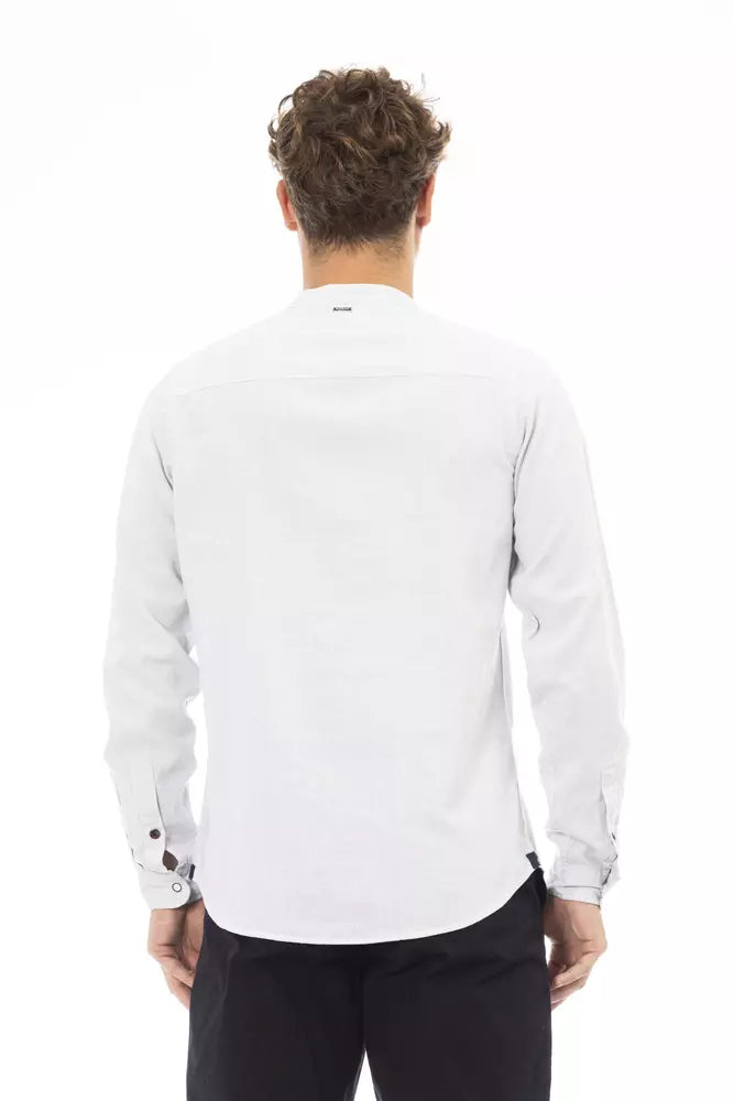 White Linen Men Shirt - SEHABRANDS