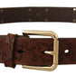 Dolce & Gabbana Elegant Leather Belt with Metal Buckle