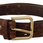 Dolce & Gabbana Elegant Leather Belt with Metal Buckle