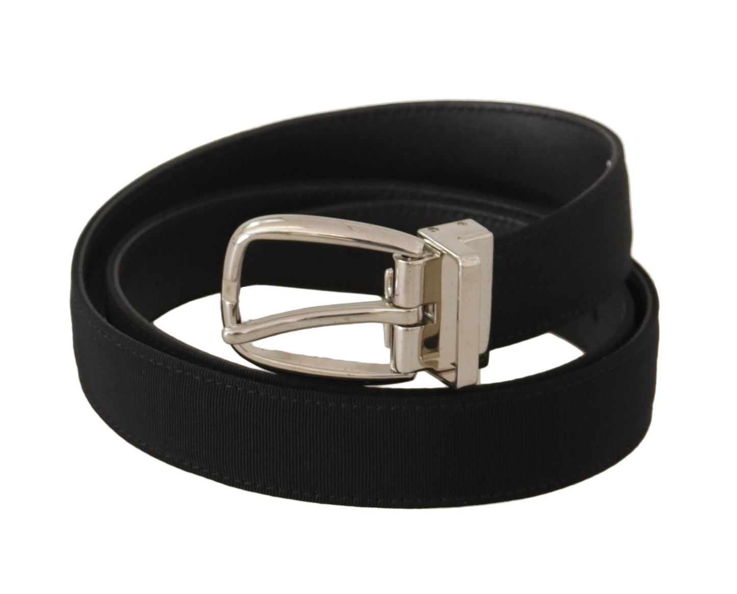 Dolce & Gabbana Elegant Engraved Buckle Leather Belt