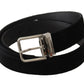 Dolce & Gabbana Sophisticated Velvet Leather Belt