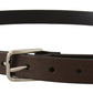 Dolce & Gabbana Elegant Leather Belt with Metal Buckle