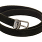 Dolce & Gabbana Elegant Velvet Leather Green Belt