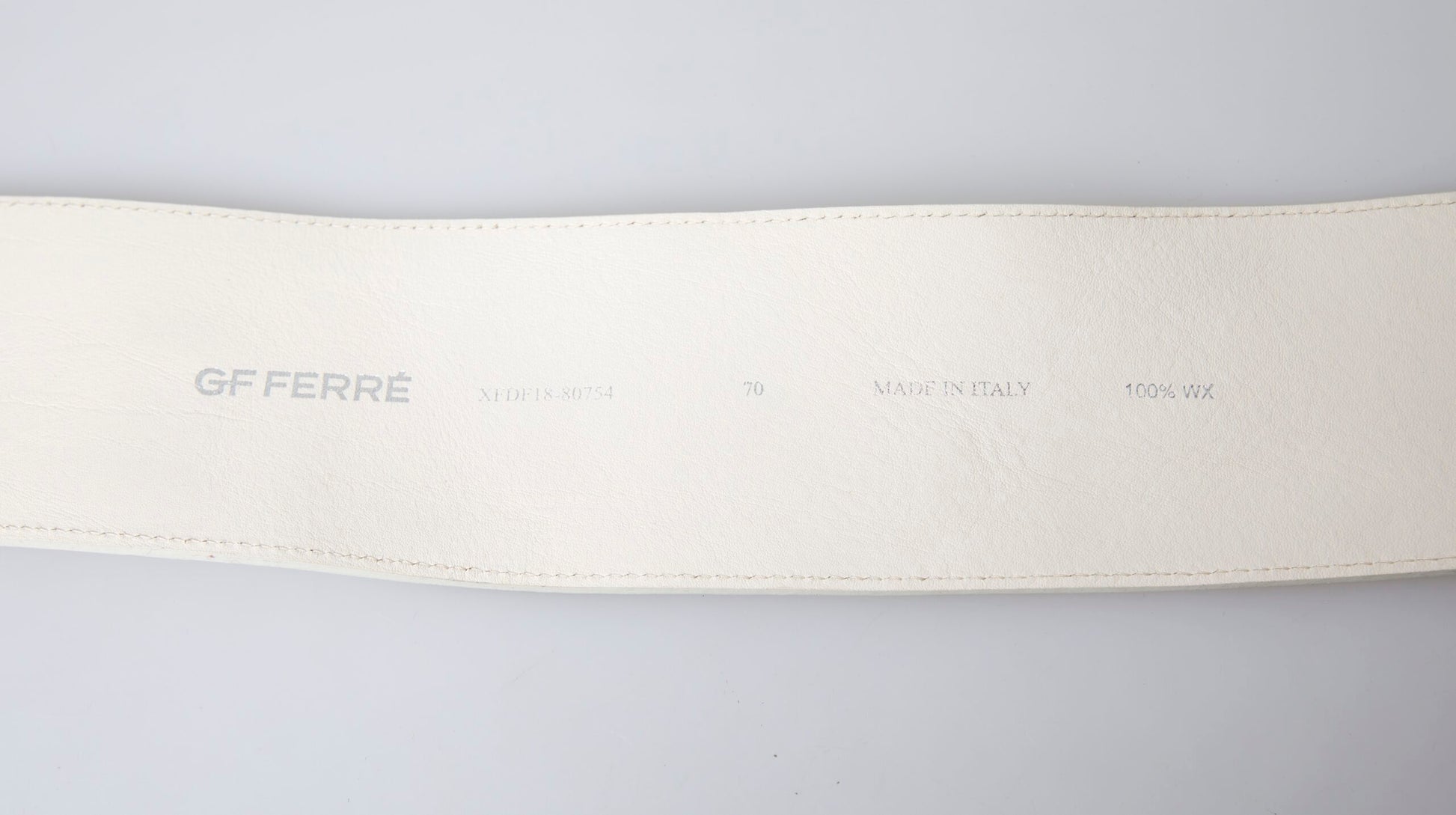 Chic Off White Snap Button Fashion Belt - SEHABRANDS