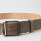 Elegant Leather Fashion Belt with Engraved Buckle - SEHABRANDS