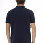 Blue Cotton Men Polo - SEHABRANDS