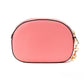 Jet Set Glam Tea Rose Leather Oval Crossbody Handbag Purse - SEHABRANDS