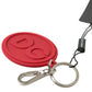 Dolce & Gabbana Chic Red Rubber and Brass Designer Keychain