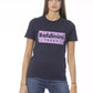 Blue Cotton Women T-Shirt - SEHABRANDS