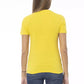 Yellow Cotton Women T-Shirt - SEHABRANDS