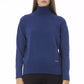 Blue Wool Women Sweater - SEHABRANDS