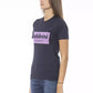 Blue Cotton Women T-Shirt - SEHABRANDS