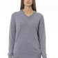 Gray Wool Women Sweater - SEHABRANDS