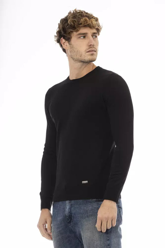 Black Wool Men Sweater - SEHABRANDS