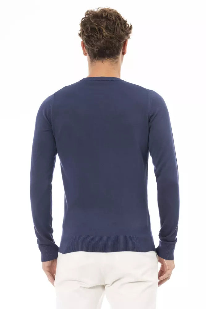 Blue Modal Men Sweater - SEHABRANDS