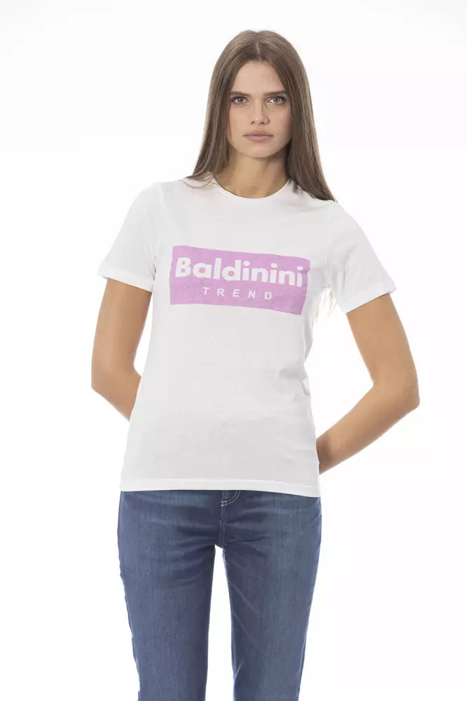 White Cotton Women T-Shirt - SEHABRANDS