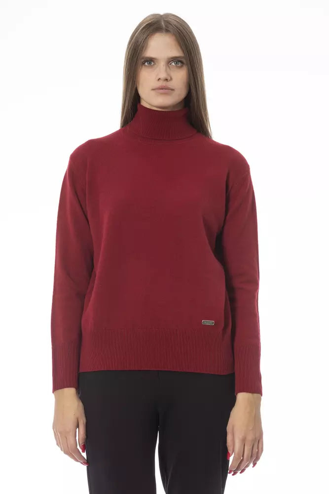 Red Wool Women Sweater - SEHABRANDS