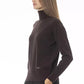 Brown Wool Women Sweater - SEHABRANDS