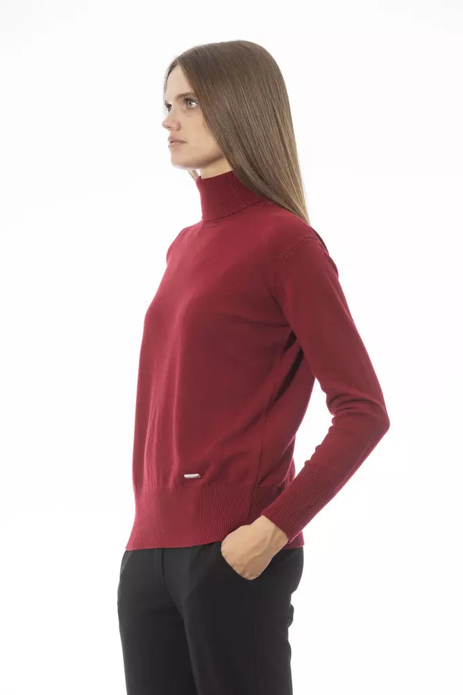 Red Wool Women Sweater - SEHABRANDS