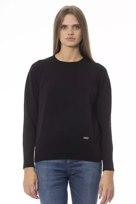 Black Wool Women Sweater - SEHABRANDS