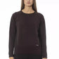 Brown Wool Women Sweater - SEHABRANDS