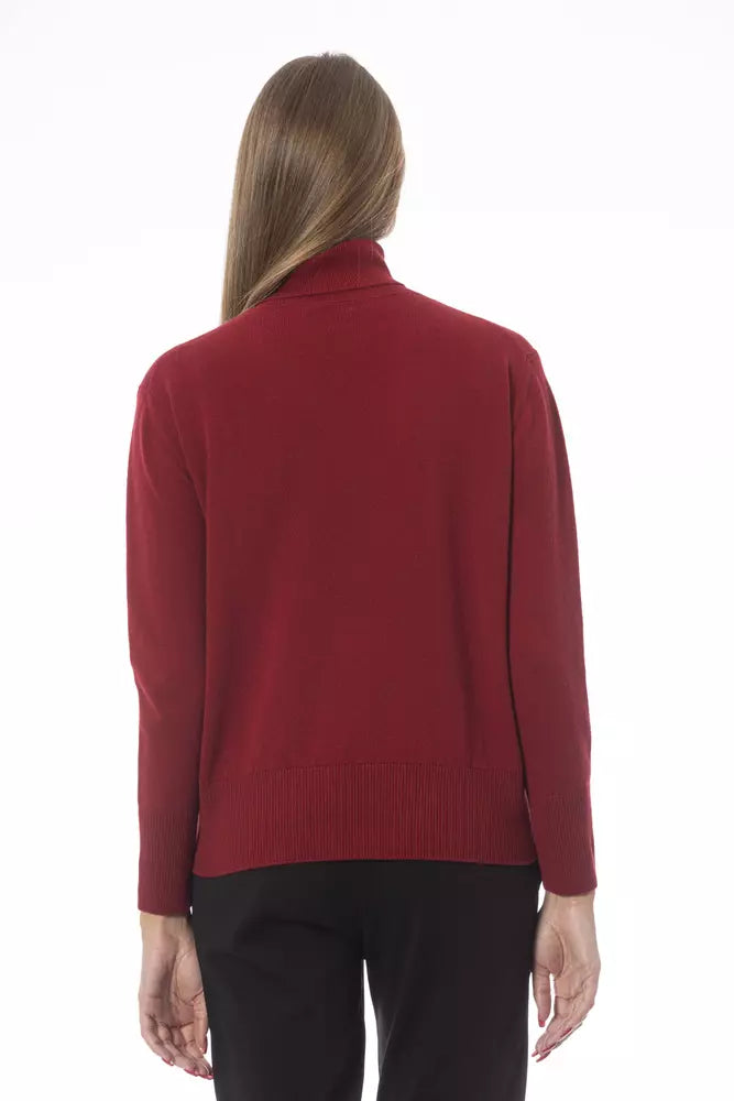 Red Wool Women Sweater - SEHABRANDS