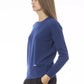 Blue Wool Women Sweater - SEHABRANDS