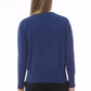 Blue Wool Women Sweater - SEHABRANDS