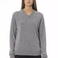 Gray Wool Women Sweater - SEHABRANDS