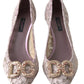 Dolce & Gabbana Elegant Pink Crystal Embellished Heels