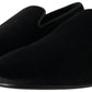 Dolce & Gabbana Elegant Velvet Black Loafers for Men