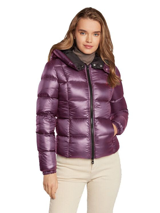 Elegant Light Purple Puffer Jacket - SEHABRANDS