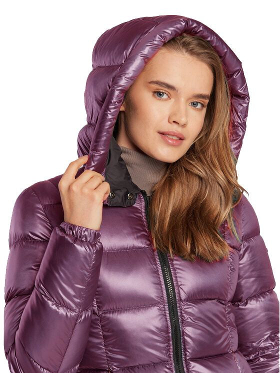 Elegant Light Purple Puffer Jacket - SEHABRANDS