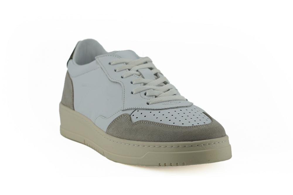 Elegant White Leather Sneakers - SEHABRANDS