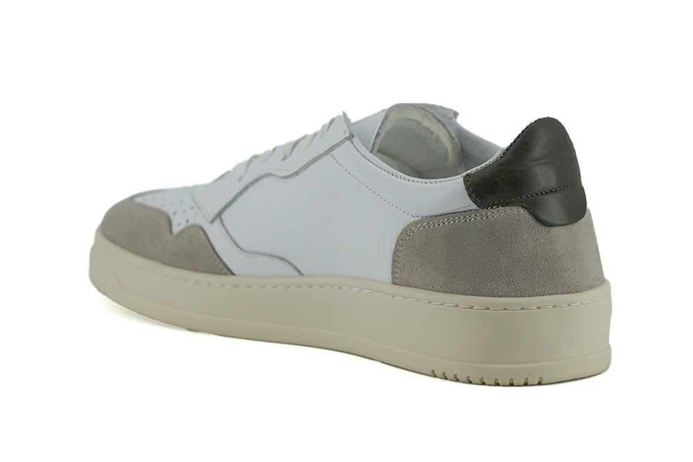 Elegant White Leather Sneakers - SEHABRANDS