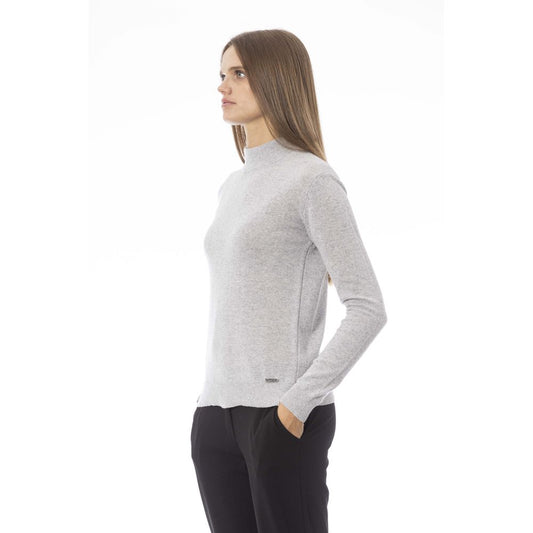 Gray Cashmere Women Sweater - SEHABRANDS