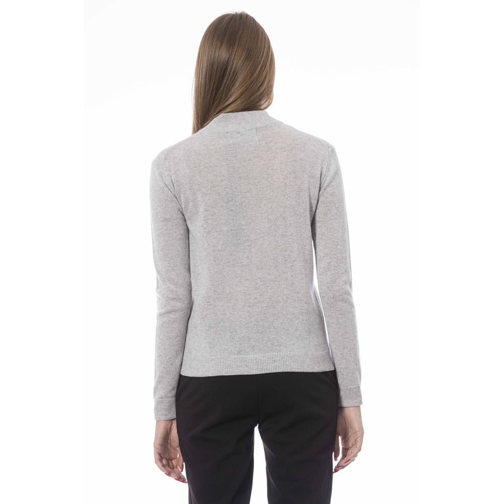 Gray Cashmere Women Sweater - SEHABRANDS