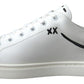 Dolce & Gabbana Sleek White Leather Casual Sneakers